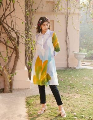 Cloudy Light Blue Cali Tunic