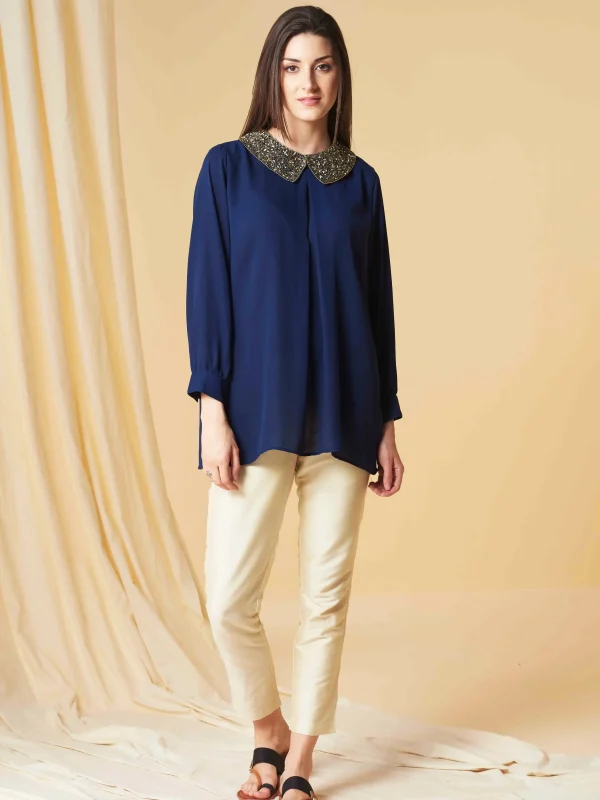 AIZZA NAVY SHIRT - Image 2