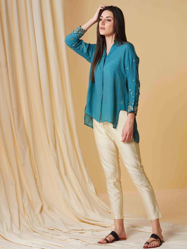 TURQ BREEZE SPARKLE SHIRT - Image 6