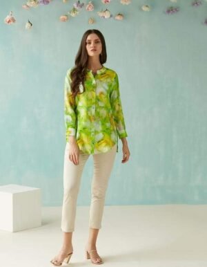 SULPHUR GREEN BUTTON DOWN SHIRT
