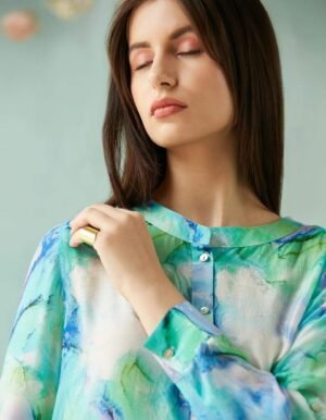 SULPHUR BLUE BUTTON DOWN SHIRT