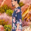 PRINTED NAVY FLORAL BUTTON DOWN SHIRT - Image 3
