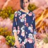 PRINTED NAVY FLORAL BUTTON DOWN SHIRT
