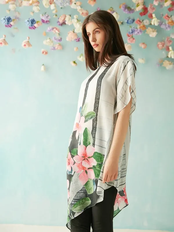 ORCHID PINK PRINTED TUNIC - Image 2