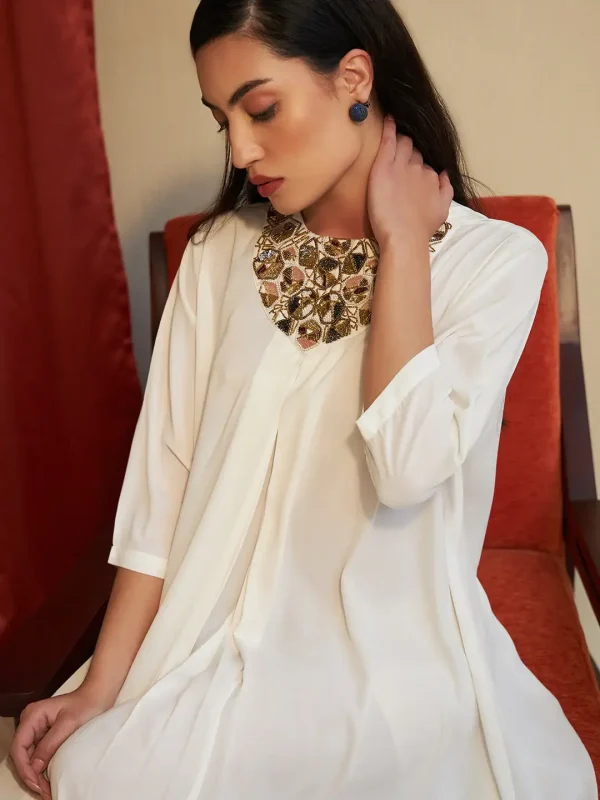 WHITE TRYST DRESS - Image 4