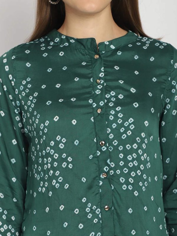 EMERALD BANDHEJ BUTTON DOWN SHIRT - Image 2