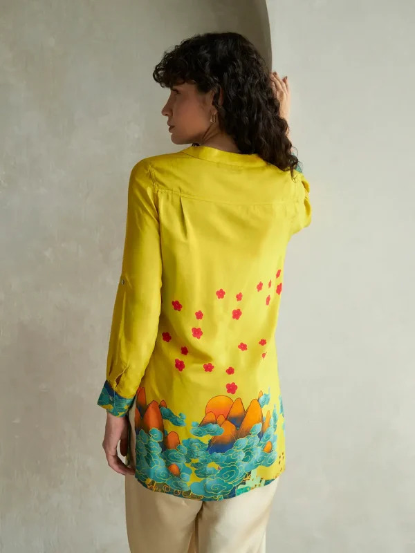 YELLOW FLINT BUTTON DOWN SHIRT - Image 3