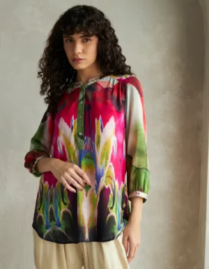 RANI GLOW SAPPHIRE BUTTERFLY SHIRT