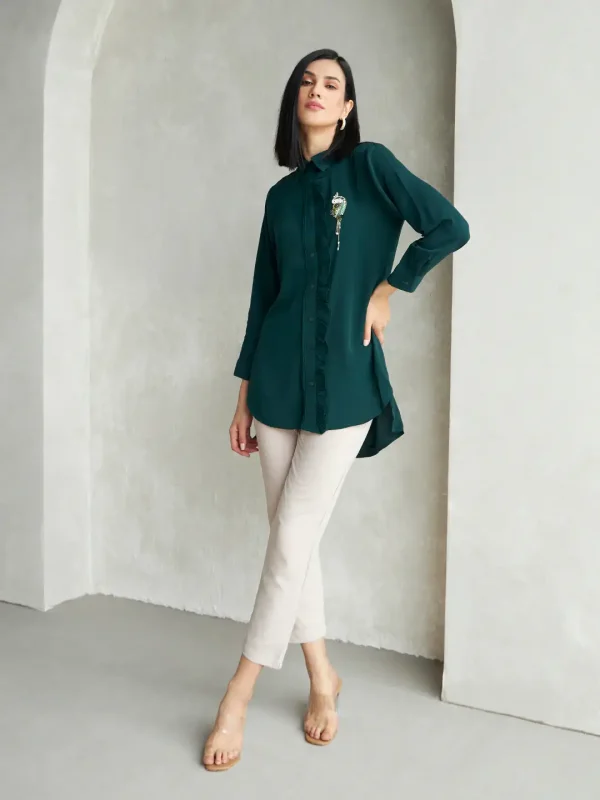 GREEN PARROT ALIA SHIRT