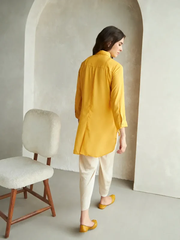 ALIA PARROT MUSTARD SHIRT - Image 4