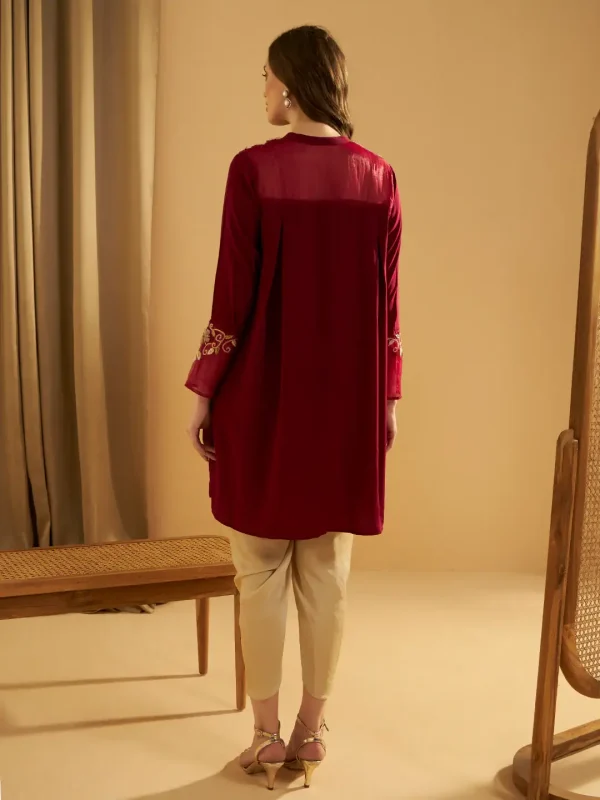 WINE PRISTINE TUNIC - Image 5