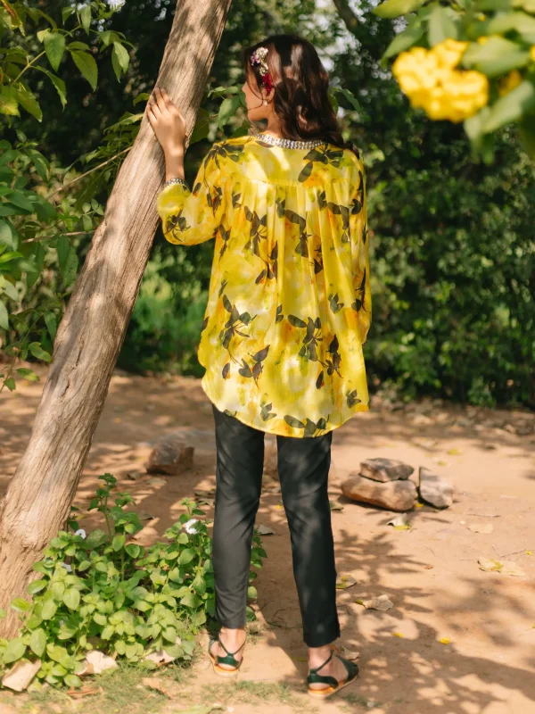 YELLOW BUTTERFLY SHIRT - Image 5