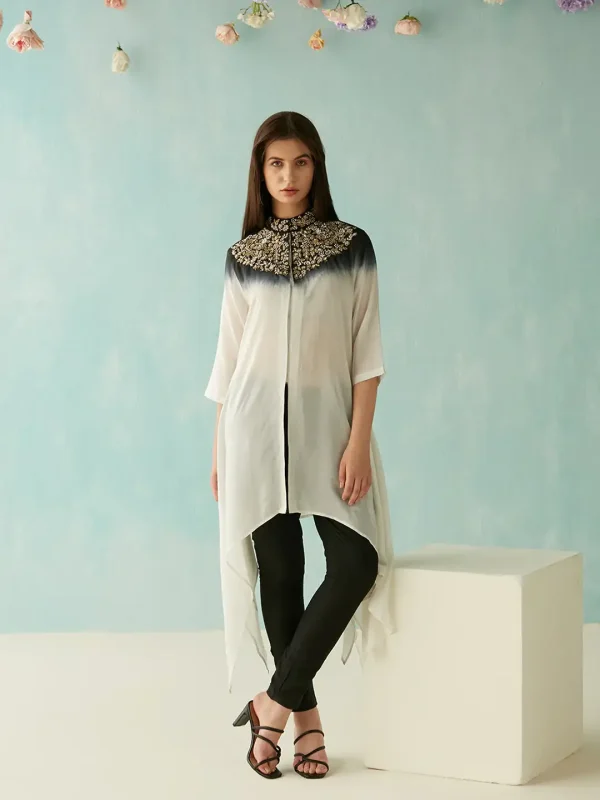 NAVYA BLACK BEADED TUNIC - Image 4