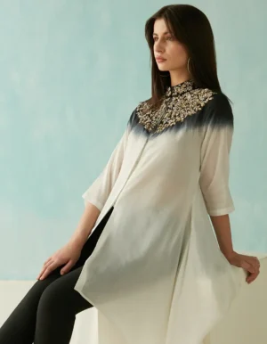 NAVYA BLACK BEADED TUNIC