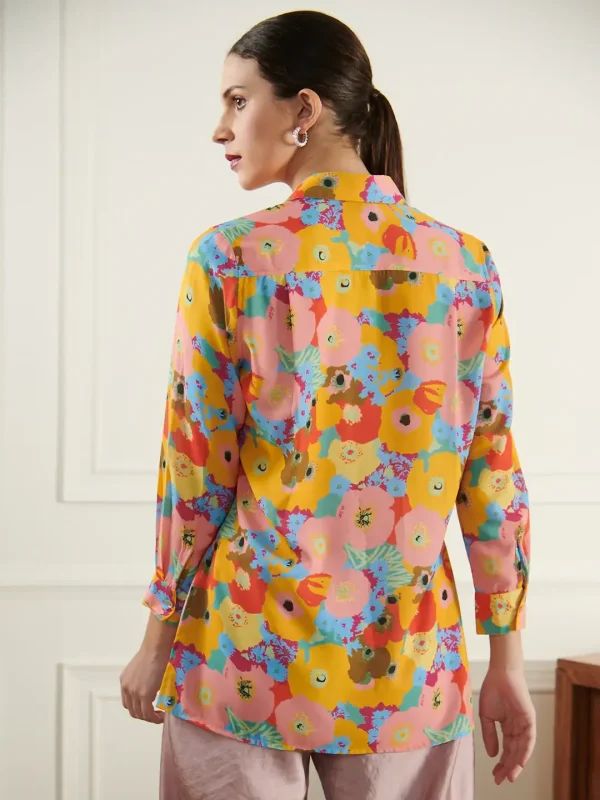 POSY YELLOW BUTTON DOWN SHIRT - Image 3