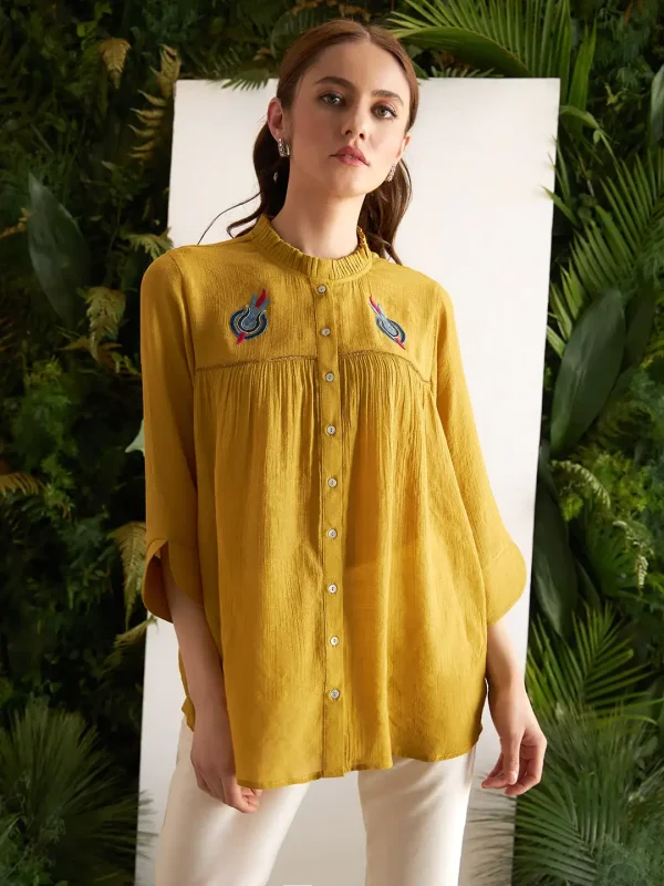 STEREO MUSTARD SHIRT