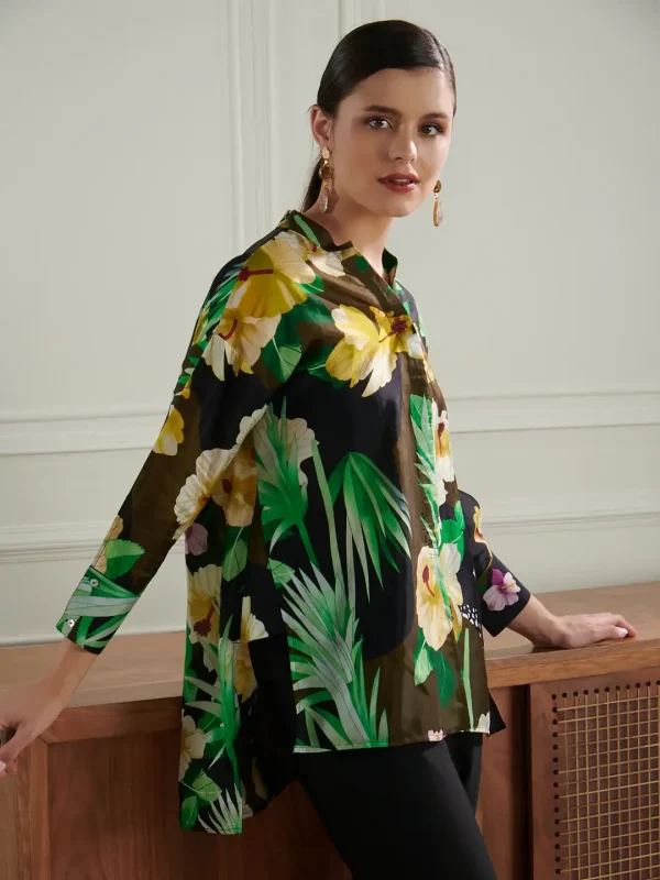 HIBISCUS YELLOW BREEZE SHIRT - Image 3