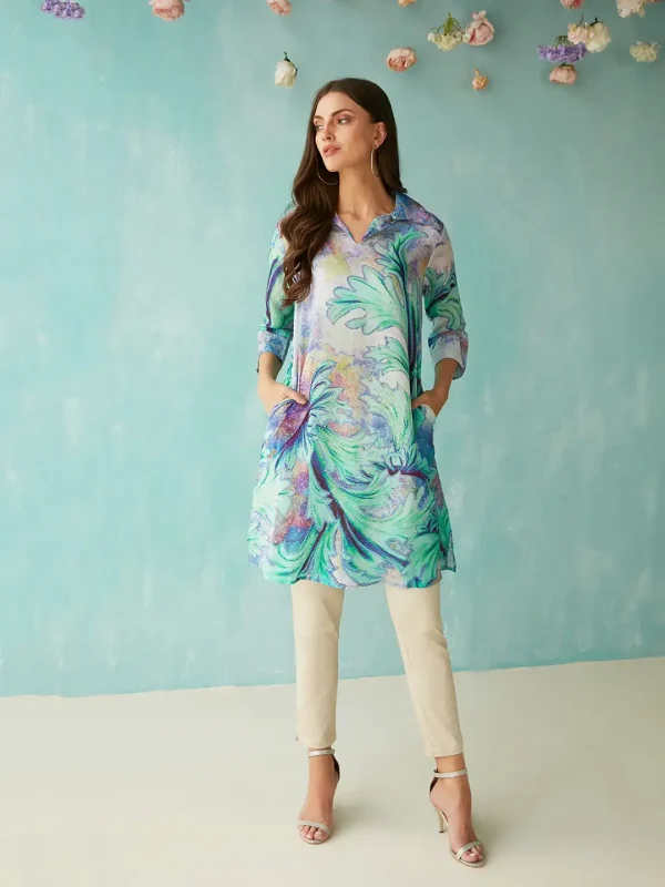 ARIA GAMA BLUE TUNIC - Image 3