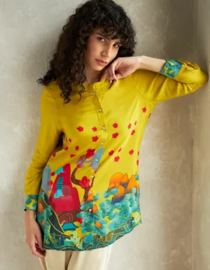 YELLOW FLINT BUTTON DOWN SHIRT