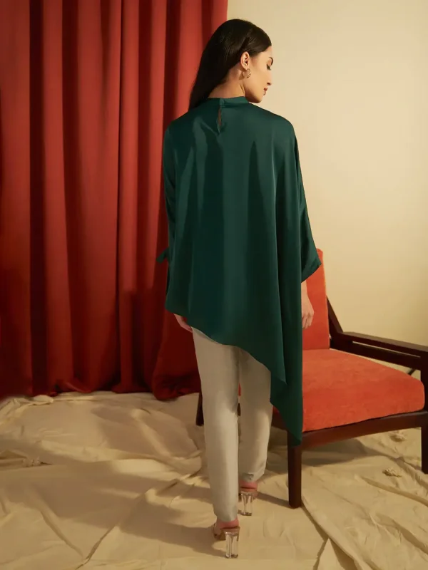 EMERALD GREEN TAILOR TOP - Image 4