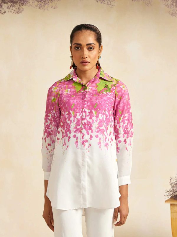 PINK AMALTAS CRYSTALLINE SHIRT