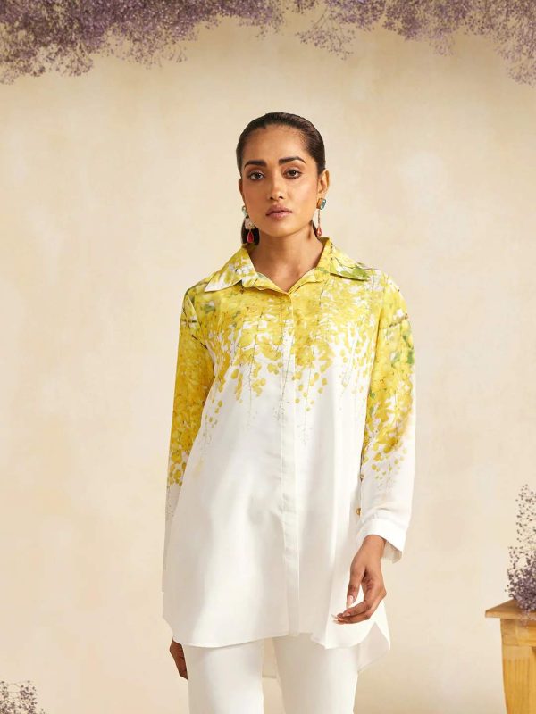 YELLOW AMALTAS CRYSTALLINE SHIRT - Image 2