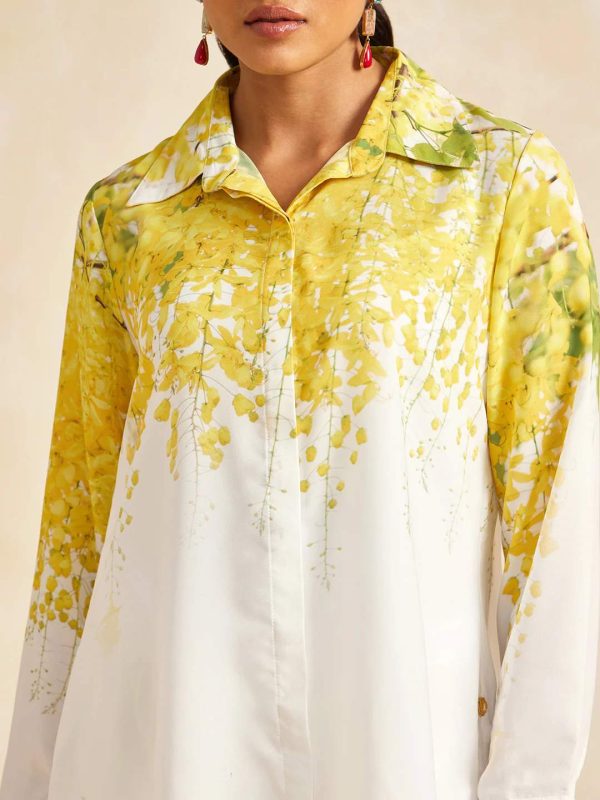 YELLOW AMALTAS CRYSTALLINE SHIRT - Image 3