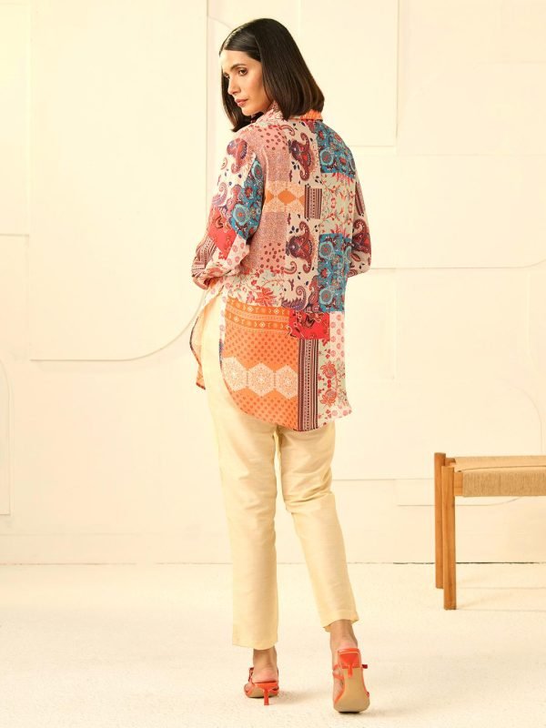 ORANGE VINCI CLASH SHIRT - Image 5