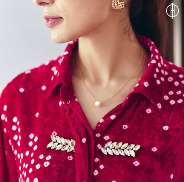VELVET RANI BANDHEJ KILA SHIRT - Image 2