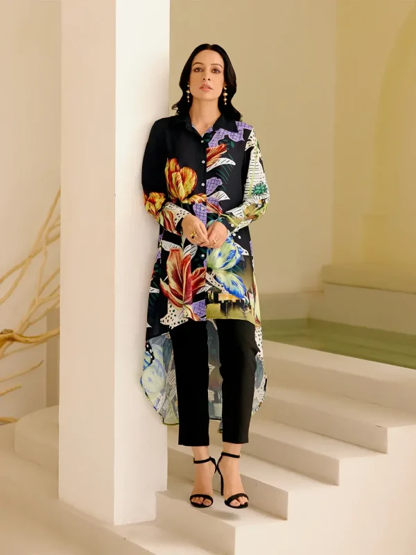BUSH BLACK SOLAR DRESS - Image 3