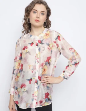 BLUSH IVY BUTTON DOWN SHIRT