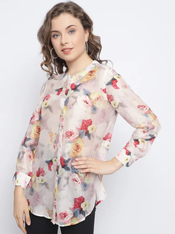 BLUSH IVY BUTTON DOWN SHIRT - Image 3