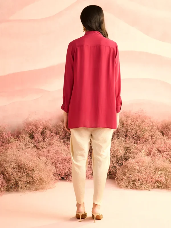 RANI BUGS YOKE PLEATED SHIRT - Image 5