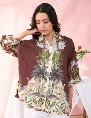 PETRA FOREST BROWN SHIRT