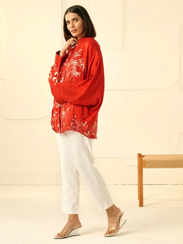 RED RIVERIE AHAANA SHIRT - Image 4