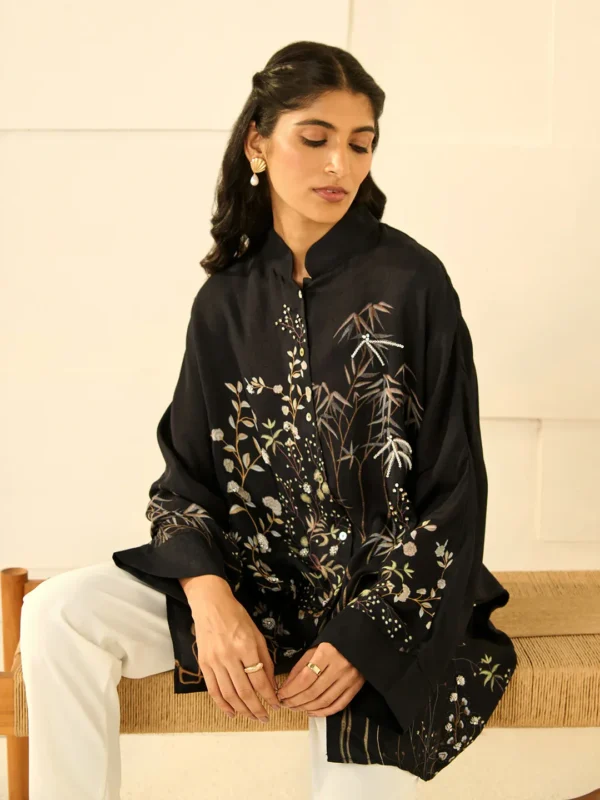 BLACK RIVERIE AHAANA SHIRT - Image 2