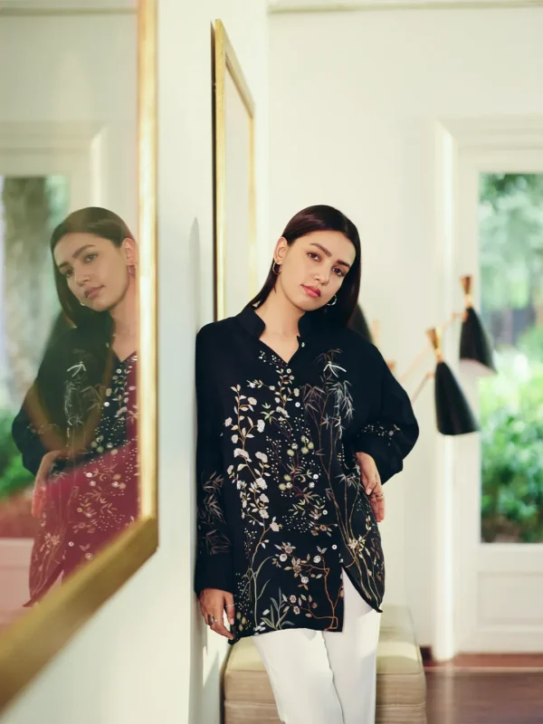 BLACK RIVERIE AHAANA SHIRT - Image 4