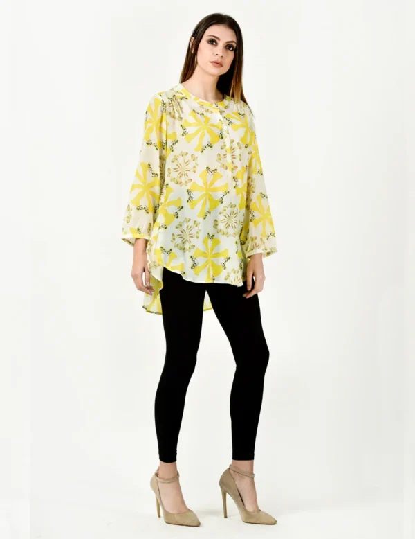 CALLA LILY YELLOW BUTTERFLY SHIRT - Image 3