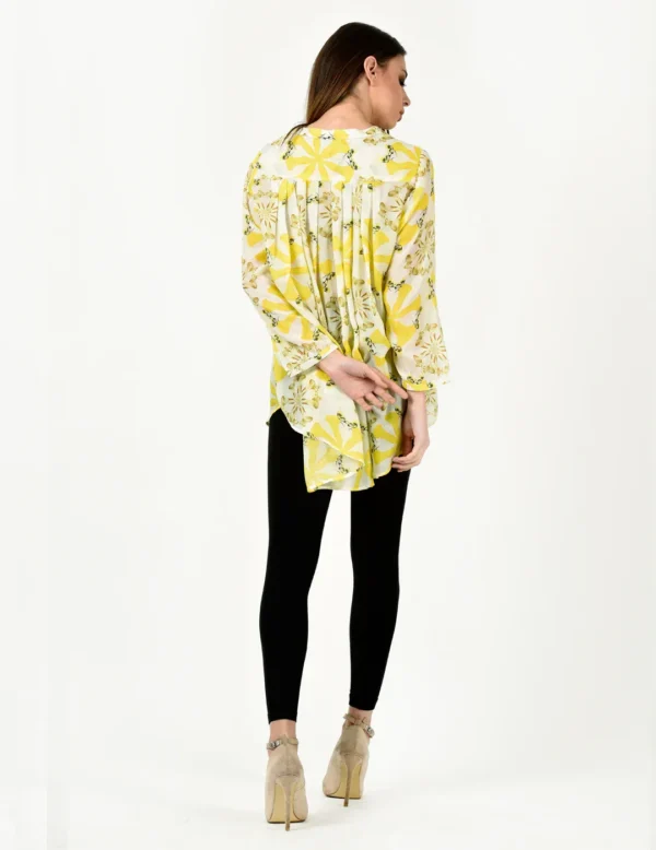 CALLA LILY YELLOW BUTTERFLY SHIRT - Image 4