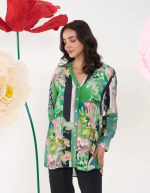 GREEN GLORIA SAMAYA SHIRT