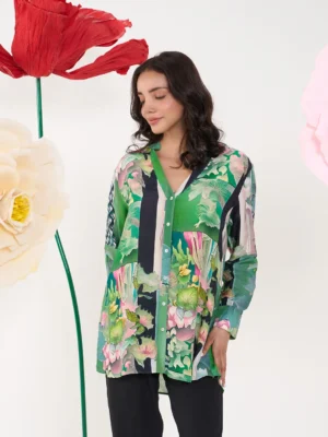 GREEN GLORIA SAMAYA SHIRT