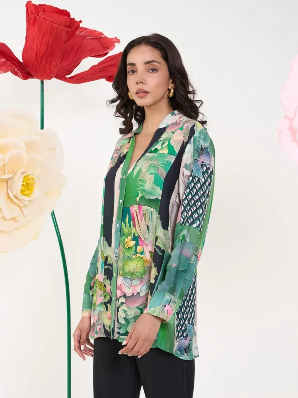 GREEN GLORIA SAMAYA SHIRT - Image 2