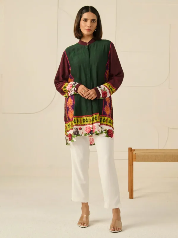 GREEN DEVA CONCEALED BUTTON SHIRT - Image 3
