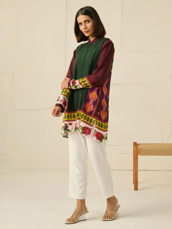 GREEN DEVA CONCEALED BUTTON SHIRT - Image 4