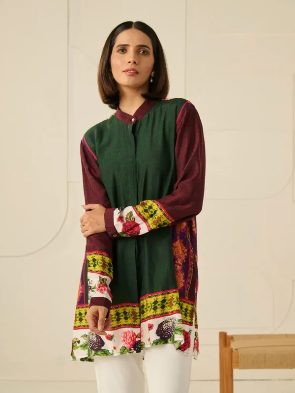 GREEN DEVA CONCEALED BUTTON SHIRT - Image 2