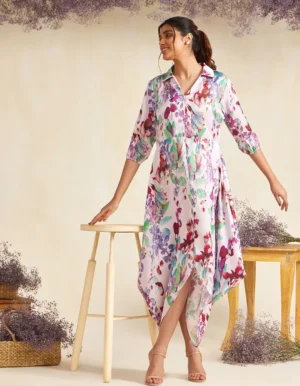 PINK BONANZA TIGNI DRESS