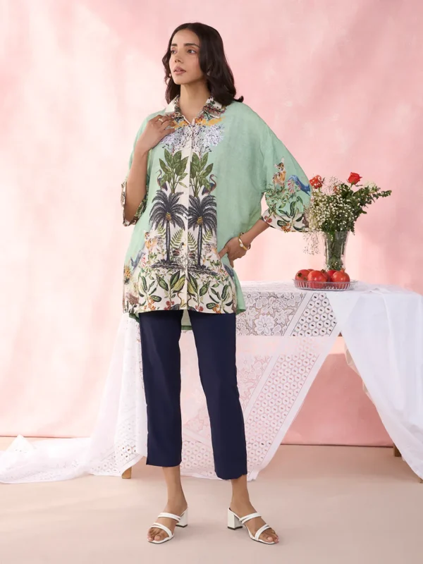 PETRA FOREST GREEN SHIRT - Image 5