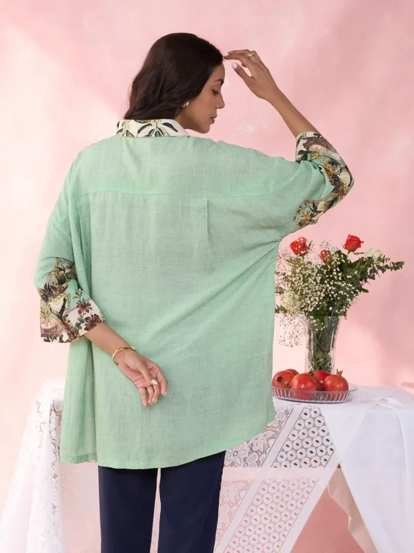 PETRA FOREST GREEN SHIRT - Image 6