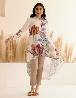 BUSH WHITE SOLAR DRESS