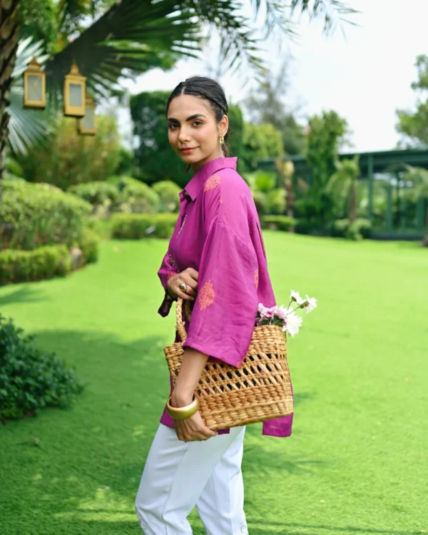 PURPLE INDIRA PETRA SHIRT - Image 4